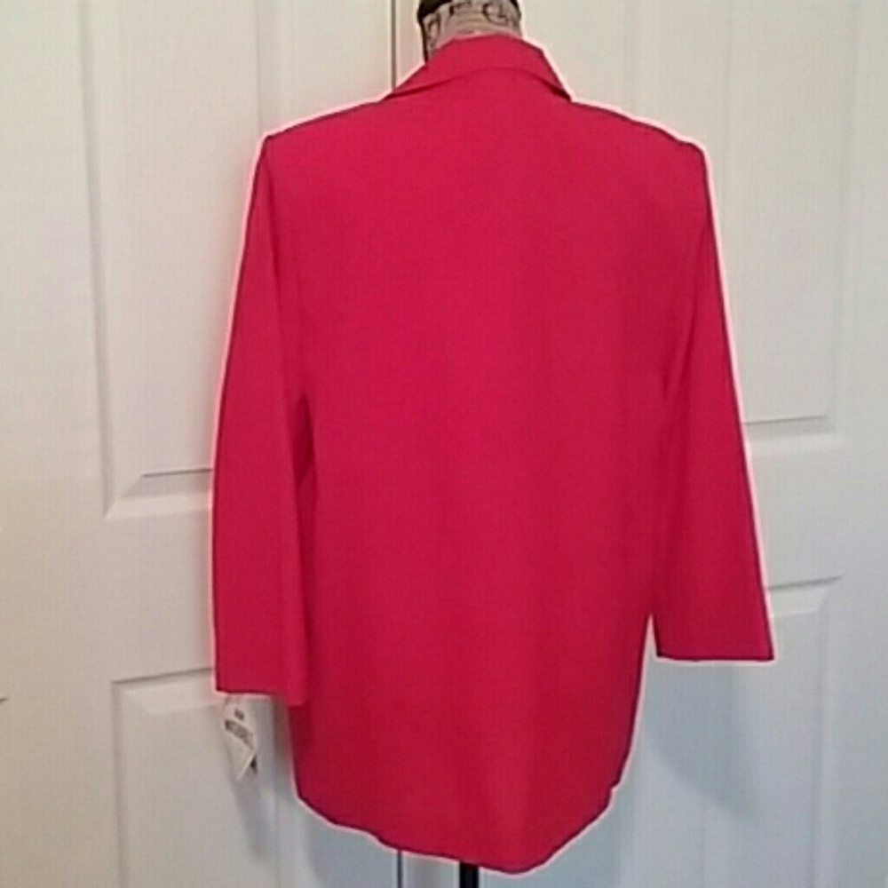 Modern Essentials Women Lightweight Red Blazer | Petite Medium - Picture 4 of 6